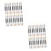 Beavorty 40 pcs Latex Eye Shadow Stick eye makeup disposable makeup make up for 7.5cmx2pcs Assorted Colorx2pcs