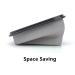 CARTINTS Collapsible Camping Bowl with Lid - Space-Saving Silicone Food Container for Kitchen and Outdoor - 900ml Gray - Buy Online on GoSupps.com