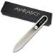 AVIRASO Original Premium Bohemia Crystal Glass Nail File on Both Sides with Protective Cover for All Nails - 14 cm - Manicure - Gentle Precision Files - Glass File Smooths and Protects Nails (Black)