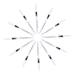 WOONEKY 24pcs Eyeliner Pencil White Eyeliner Pen Liquid Black Eyeliner White Liquid Eyeliner Wooden Pole