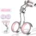 Contact Lens Wearing Aids Portable Contact Lens Eyelid Stretcher Color Contact Lens Wearing Tool With Insert or Remove Tool/Tweeers/Contact Lens Case (Pink)