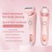 Elorixa Shaver Livora Electric Razor Livora Razor 2 in 1 Hair Trimmer Women Ipx7 Waterproof Wet & Dry Use Shaver with Digital Display for Armpit Leg (Pink) - Buy Online on GoSupps.com