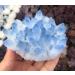 300g-450g Natural Blue Phantom Ghost Quartz Cluster for Decoration 1pc Can be Used for (Color : 1PC) HOMEZHOU
