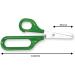 PETA Easi-Grip Children's Left Handed Long Loop Scissors - Stainless Steel and Long Loop Handle - Self Opening - Ergonomic Grip to Increase Stability - Ideal for Anyone with Poor Hand Control Weak Grip and Joint Problems - 45mm Rounded Blade - Buy Online on GoSupps.com