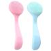 Silicone Face Scrubber Set - Manual Facial Cleansing Brush & Exfoliator Tools for Deep Cleaning | 2PCS Skincare Essentials - Buy Online on GoSupps.com