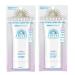 SHISEDO ANESSA Facial Tone Up Brightening UV Sunscreen Gel with Hyaluronic Acid  Collagen and Tea Extract - SPF 50+ PA++++ - Waterproof - Fruity Floral Scent - Made in Japan - Essential Hub - Set of 2 Pieces - 2 x 90 G.