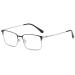 Lanomi blue light filter reading glasses men women rectangle metal frame reading help visual help computer anti rays glasses with starch silver 3.0 dioptria
