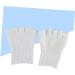 HAPINARY 1 Pair Gel Dry Cracked Heels Socks Cracked Foot Socks Open Toe Socks Thumb Bunion Corrector Five Finger Socks Silicone Socks Moisturising Foot Spa Socks White Moisturizing - Buy Online on GoSupps.com