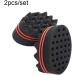 dijiusidy 2 Pieces Brush Barber Twist Sponge Hair Sponge Convenient Different Hairstyles Wear-resistant Stable Brush for Travel Men - Buy Online on GoSupps.com