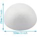 Batino 10PCS 2 White Foam Balls - Half Round Hemispherical Christmas Craft & Wedding Decoration Kit - Buy Online on GoSupps.com