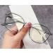 Unbreakable Round Reading Glasses Anti Eye Strain Computer Readers Blue Light Blocking Eyeglasses Flat Light Mirror +150 Gray