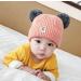 XYIYI Baby Kids Winter Knit Hat with Pom - Pink (6-24 Months) - Buy Online on GoSupps.com