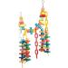 Yosoo Bird Parrot Toys Swing Colorful Rainbow Bridge Chewing Toys for Budgie Parakeet Cockatiel Conures Macaw African Grey Cockatoo - Buy Online on GoSupps.com