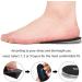 SQHT Adjustable Orthopedic Heel Lift Inserts - Height Increase Insoles for Leg Length Discrepancies & Achilles Tendonitis | Cushioned Heel Lifts (Black Size L: Women's 10-13 Men's 9-14 - Buy Online on GoSupps.com
