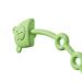Stretchable Chewable Safety Teether Silicone Chain - Bear Shape - Green - Buy Online on GoSupps.com