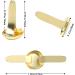 LOMIMOS 500Pcs Mini Paper Fastener Brad Split Pin for Art Crafting School Project Decorative Scrapbooking DIY 0.47x0.3in Gold 12mm 500pcs - Buy Online on GoSupps.com