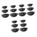 Balacoo Eyeshadow Stamp Crease 18 Pcs Make up Kit Makeup Makeup Eyeshadow Tools Eye Shadow Tool Seal The Lazy 5*2.5cmx3pcs Blackx3pcs