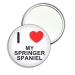 I Love My Springer Spaniel - 55mm Round Compact Mirror