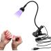 KLAZZ USB UV LED Black Light Lamp for UV Gel Nails - Clamp Fixtures, Portable & Plug & Play - Ideal for Apres Gel x Nail Tips & Fluorescent Paint - Satin Detection - Buy Online on GoSupps.com