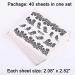 40 Sheets Nail Art Stickers Water Transfer Nail Decals Black Lace Flower Series Design Manicure Tips Nail Tips DIY Toenails Nail Art Decorations Accessories - Buy Online on GoSupps.com