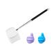 Carefree Fish Aquarium Stainless Steel Small Fishing Net, Extendable Handle Shrimp Net, Soft Light Tiny Net, Fish Tank Cleaner Long Handle(Please Note The Size of The Product) Black1 square