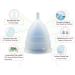 Super Soft Menstrual Cup - Reusable Medical Silicone | Sensitive Women's Hygiene Product (L Transparent) - Buy Online on GoSupps.com