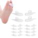 10 pairs of hammer toe cushions pad hammerhead toe pad hammerhead toe spacer gel pad claw toe temporary proofreading to relieve foot pain symptoms and improve walking stability (white)