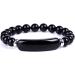 Soulful Black Onyx Crystal Bridge Bracelet and Obsidian Wolf Tooth Necklace Set - Buy Online on GoSupps.com