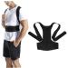 KALLORY Lumbar Support Support Belt Posture for Women Posture Men Posture Brace Brace Tape Posture Belt Bracket Man L Black