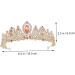 1pc Crystal Crown Alloy Tiara Hair Jewelry Fashion Hair Band Elegant Headwear Alloy Headband Rhinestone Tiara Wedding Headwear Headband for Women Hair Accessories for 16x16x6cm Assorted Color 1 - Buy Online on GoSupps.com