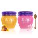 2PCS Lip Mask Overnight, Honey&Sakura Day and Night Repair Lip Sleeping Masks Honey Lip Balm, Fade Lip Lines Bee Balm Lip Balm, Hydrating &Prevention Dry and Crack Lip Scrubs Exfoliator