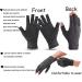 HugKou Arthritis Compression Gloves - 2 Pairs for Carpal Tunnel and Rheumatoid Arthritis Relief - Fingerless Compression Gloves for Women & Men (M) - Buy Online on GoSupps.com