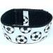 Soccer Sleeve Scrunchies (Pair) - White and Black | Original USA Inventor - Soccer Sleeve Holders/Straps - Buy Online on GoSupps.com