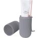 Travel Toothbrush Holder Case - Dustproof Organizer for Toothbrush & Toothpaste | Multifunctional Travel Mug for Home Business & Camping - S Gray - Buy Online on GoSupps.com