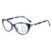 HAOXUAN FASHION CAT's Eye reading glasses progressive multifocal/anti Blue Light HD lens smart zoom women reading glasses diopters +1.00 to +3.00 blue +2.50 +2.50 Blue blue