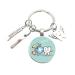 Sweet toothbrush toothpaste dental floss keychain beautiful cartoon dental care keychain gift for children and dentists white l