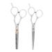 Hairdressing Shear Hair Cutting Barber Scissor 6.1 inch Stainless Steel Professional Haircut Thinning Scissor Portable Beginners Use for Families/Home/Pets/Barber Salon for Men and Women(Two-Piece)