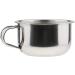 POFET 8cm Durable Stainless Steel Shaving Brush Mug Bowl - Premium Barber Beard Soap Dish for Men | International Shipping - Buy Online on GoSupps.com