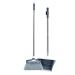 Brooms and Dustpan Set with Long Handle- Windproof Stand Up Dustpan with Brooms Combo for Home Kitchen Room Office Lobby Floor Use
