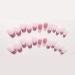 French Tip Press on Nails -Press On Nails with Nail Tips Powder Blusher Design press on nails Acrylic False Nails Cute Artificial Nails - Buy Online on GoSupps.com