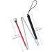 White Cane Aluminum Mobility Folding Cane for The Blind (Folds Down 4 Sections) (123 cm (48.4 inch)) - Buy Online on GoSupps.com