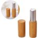 Buy Vosarea 3-Piece Bamboo Wood Lipstick Tubes - Refillable & Eco-Friendly Lip Balm Containers - Silver DIY Cosmetic Holder - Buy Online on GoSupps.com