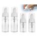Capsing 4 pieces of travel size clear empty bottle plastic airless pump dispenser empty 50ml foam pump pump bottle*2 and 30ml travel donor bottle*2
