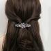 Elegant Hair Clips Set | Menyiyds 2 Pcs Sparkling Glitter Hair Accessories for Women & Girls | Fashionable Flower Wreath Hairpins in Dark Gray & Pink - Buy Online on GoSupps.com