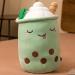 HPORY Bubble Tea Plush Pillow - Cute Boba Milk Tea Cup Toy with Strawberries - Soft Stuffed Throw Pillow for Kids - Green 35cm - Buy Online on GoSupps.com