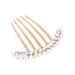 DOITOOL Gold Decor Headwear for Women Rhinestone Headpiece Crystal Decor Alloy Comb Wedding Decoration Bling Decor Pearl Side Comb Floral Decor Bridal Comb Barrette Headgear Hair Bride