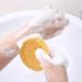 Bath Sponge Set - 4 Exfoliating Shower Sponges with 2 Adhesive Hooks for Adults and Kids - Buy Online on GoSupps.com