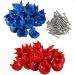 POOSR 20 Pieces Climbing Rope Net 12mm Plastic Connector Net Buckle Climbing Accessories for Outdoor Swing Climbing Rope Parts