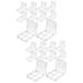 DRESSOOS 20 Pcs Boxes Eye Shadow Box Accessories Palettes Eyeshadow for DIY Empty Highlight Transparent