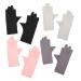 Healeved 4 Pairs Women's Sun Protection Gloves Nail Gloves for Women Nail Art Supplies Manicure Gloves Anti Uv Nail Art Uv Gloves Gel Manicure Uv Gloves Nylon Breathable Accessories